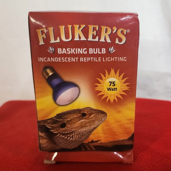 Fluker's 75W Incandescent Reptile Lighting Basking Bulb 120V 12"-18" Distance - Picture 1 of 16